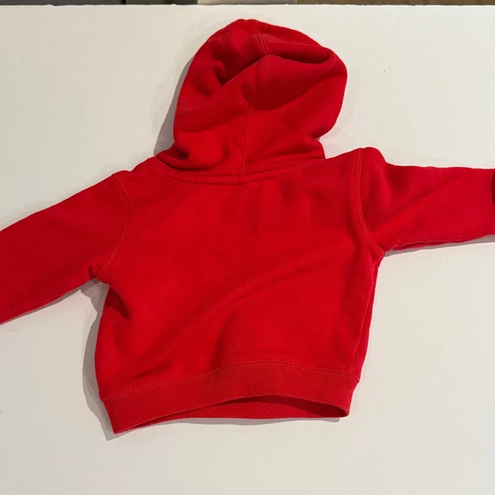 GAP Kids‎ Vibrant Red Hoodie with Gray Lining 12-18 Months Boys Baby